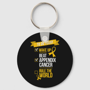 Wake Up Beat Appendix Kanker Regel de Wereld 1 Sleutelhanger