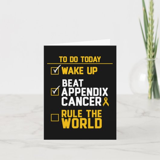 Wake Up Beat Appendix Kanker Regel de wereld Kaart (Voorkant)