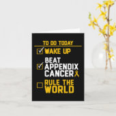 Wake Up Beat Appendix Kanker Regel de wereld Kaart (Gele Bloem)