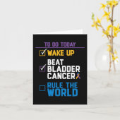 Wake Up Beat Blaaskanker Regel de Wereld 1 Kaart (Gele Bloem)