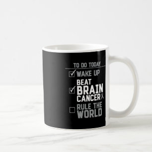 Wake Up Beat Brain Cancer heerst over de wereld Koffiemok