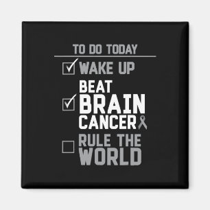 Wake Up Beat Brain Cancer heerst over de wereld Magneet