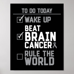 Wake Up Beat Brain Cancer heerst over de wereld Poster