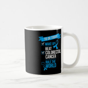 Wake Up Beat Colorectal Cancer Regel de wereld Koffiemok