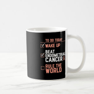 Wake Up Beat Endometriumkanker Regel de wereld Koffiemok