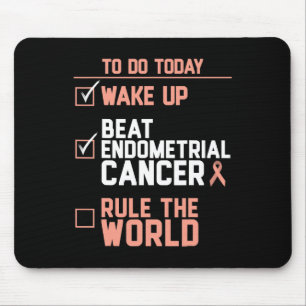 Wake Up Beat Endometriumkanker Regel de wereld Muismat