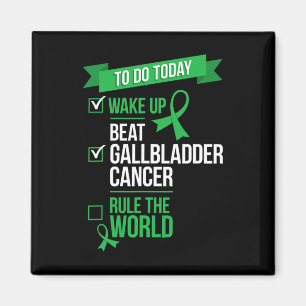 Wake Up Beat Galblaas Kanker Regel de Wereld 1 Magneet