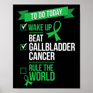 Wake Up Beat Galblaas Kanker Regel de Wereld 1 Poster