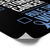Wake Up Beat Maagkanker Regel de Wereld 1 Poster (Hoek)