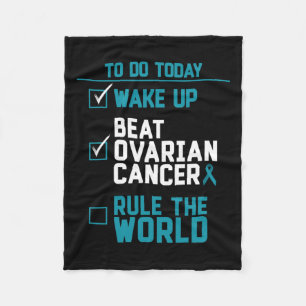 Wake Up Beat Ovariumkanker Regeren De Wereld Fleece Deken