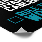 Wake Up Beat Ovariumkanker Regeren De Wereld Poster (Hoek)