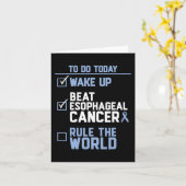 Wake Up Beat Slokdarmkanker Regel de wereld 1 Kaart (Gele Bloem)