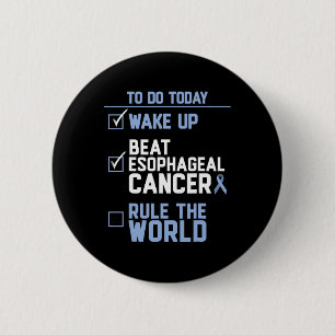 Wake Up Beat Slokdarmkanker Regel de wereld 1 Ronde Button 5,7 Cm