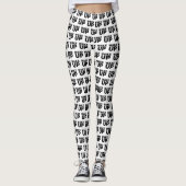 Wake Up Black Leggings (Voorkant)