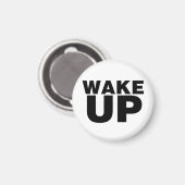 Wake Up Black Magneet (Voorkant / Achterkant)