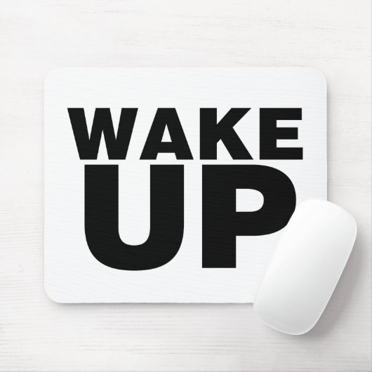 Wake Up Black Muismat (Met muis)