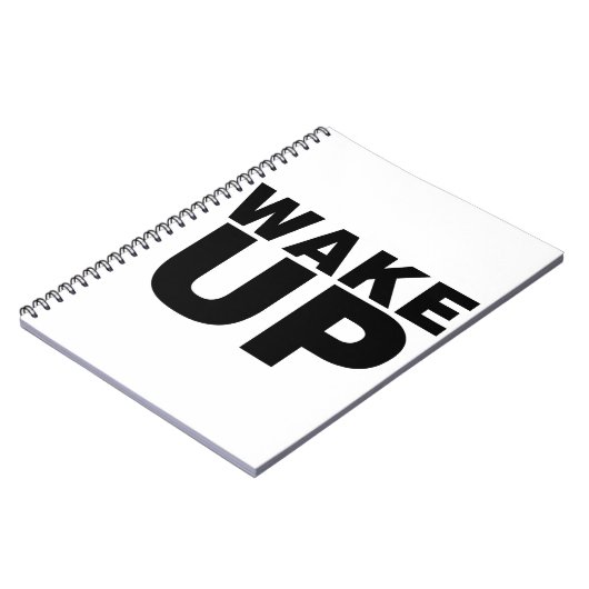 Wake Up Black Notitieboek (Linkerzijde)