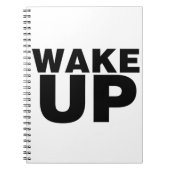 Wake Up Black Notitieboek (Voorkant)