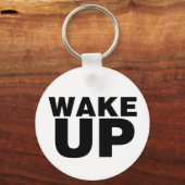 Wake Up Black Sleutelhanger (Voorkant)