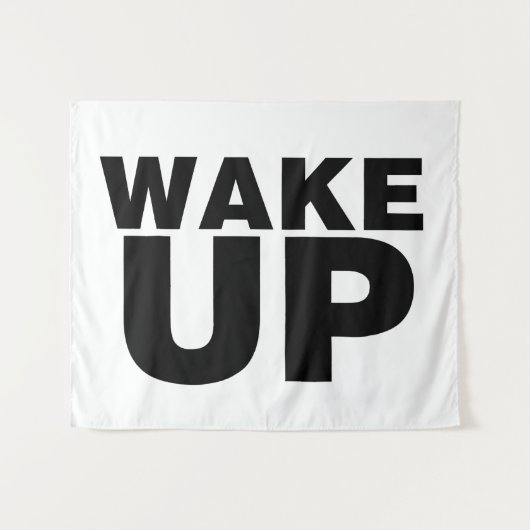 Wake Up Black Wandkleed (Voorkant (horizontaal))