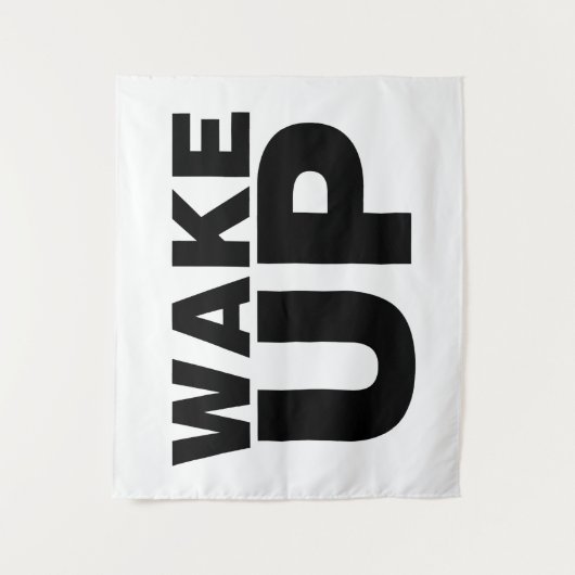 Wake Up Black Wandkleed (Voorkant)
