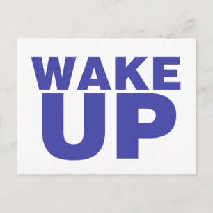 Wake Up Blue Briefkaart