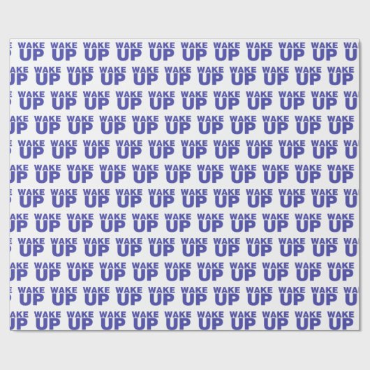 Wake Up Blue Cadeaupapier (Vlak)