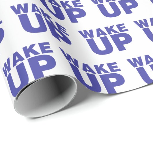 Wake Up Blue Cadeaupapier (Rol Hoek)