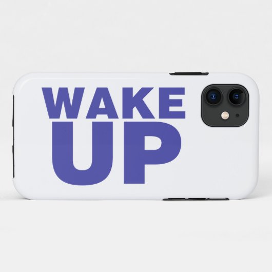 Wake Up Blue Case-Mate iPhone Case (Achterkant (horizontaal))