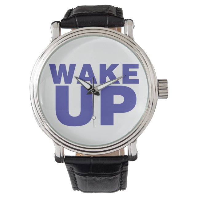 Wake Up Blue Horloge (Voorkant)