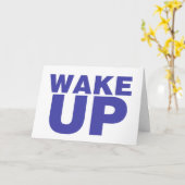 Wake Up Blue Kaart (Gele Bloem)