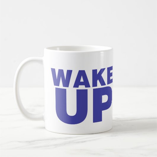 Wake Up Blue Koffiemok (Links)