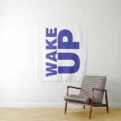 Wake Up Blue Wandkleed (In situ)