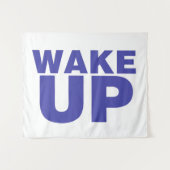 Wake Up Blue Wandkleed (Voorkant (horizontaal))