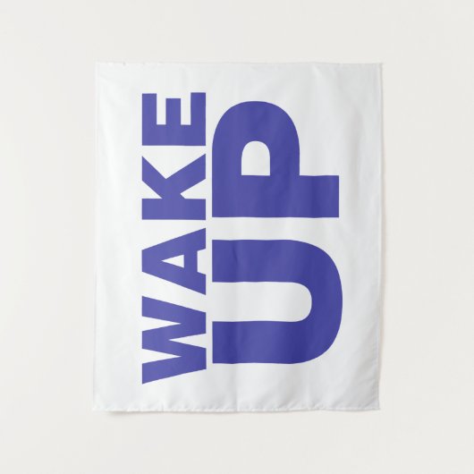 Wake Up Blue Wandkleed (Voorkant)