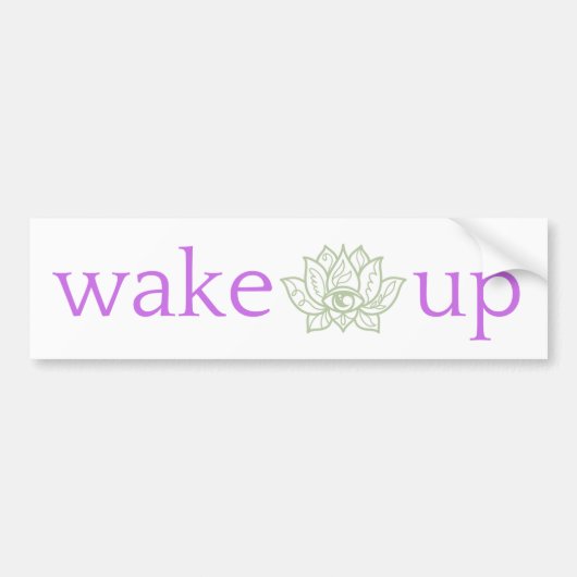 Wake Up Bumpersticker (Voorkant)
