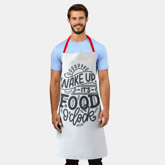 Wake Up Chef Quote Schort (Gedragen)