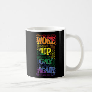 Wake Up Gay Again beroemd gemaakt door Funny LGBTQ Koffiemok