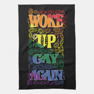 Wake Up Gay Again beroemd gemaakt door Funny LGBTQ Theedoek