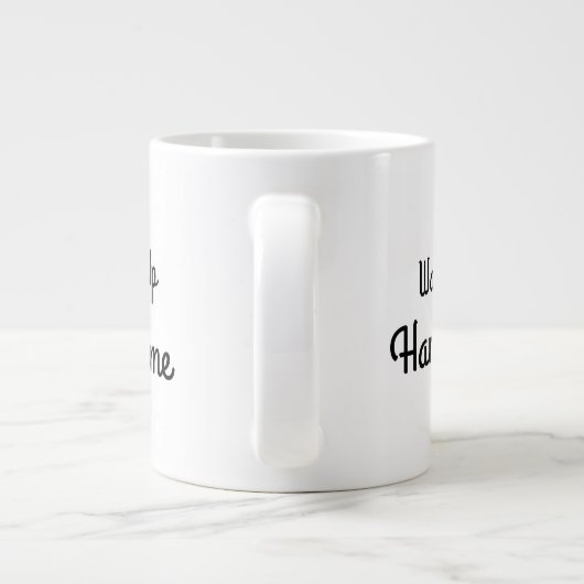 Wake Up Handsome Gift Mug Grote Koffiekop (Achterkant)