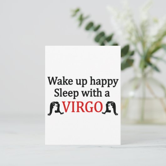 Wake Up Happy Briefkaart (Staand voorkant)