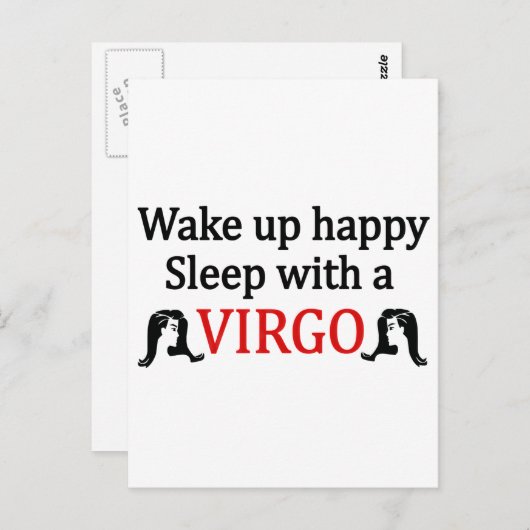 Wake Up Happy Briefkaart (Voorkant / Achterkant)