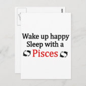 Wake Up Happy Briefkaart (Voorkant / Achterkant)