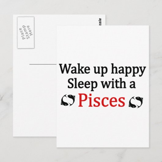 Wake Up Happy Briefkaart (Voorkant / Achterkant)