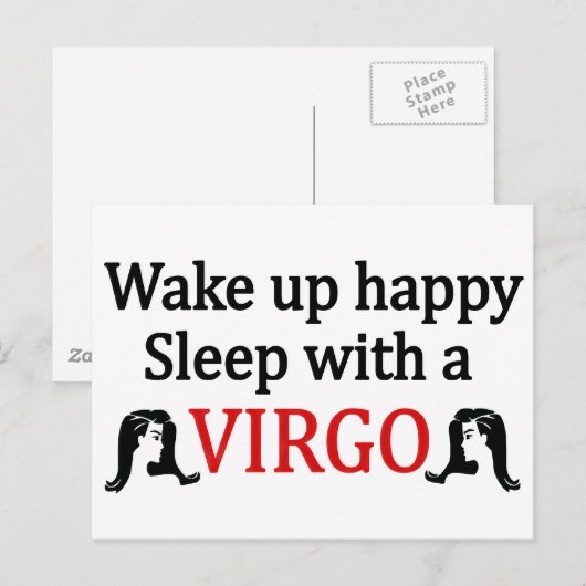 Wake Up Happy Briefkaart (Voorkant / Achterkant)