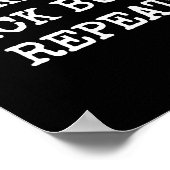 Wake Up Kick Butt Repeat Motivation  Poster (Hoek)