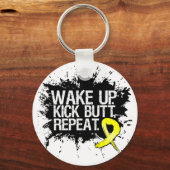 Wake Up Kick Butt Repo - Endometriosis Sleutelhanger (Voorkant)