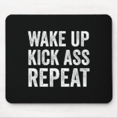 Wake Up Kick Repea,funny Quote Workout Motivation  Muismat (Voorkant)