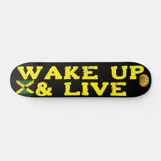 WAKE UP & LIVE 7 3/4" Skateboard Deck (Horizontaal)