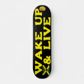 WAKE UP & LIVE 7 3/4" Skateboard Deck (Voorkant)